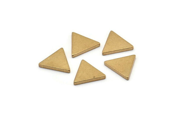 Brass Triangle Blank, 24 Raw Brass Triangle Blanks (11x1.6mm) D0130