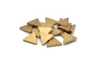 Brass Triangle Blank, 24 Raw Brass Triangle Blanks (11x1.6mm) D0130