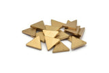 Brass Triangle Blank, 24 Raw Brass Triangle Blanks (11x1.6mm) D0130