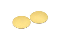 10 Raw Brass 30mm Stamping Blank A0803