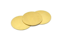 10 Raw Brass 30mm Stamping Blank A0803