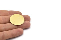 10 Raw Brass 30mm Stamping Blank A0803