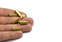50 Raw Brass Square Tubes  (5x16mm) Bs1601