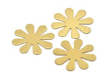 Raw Brass Flower Stamping Blanks (28x0.80mm) D0408--N0680