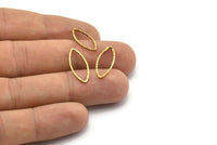 Pirinç Markiz Yüzük, %100 Ham Pirinç Oval Yüzlü Yüzük, Bağlantı Elemanı, Tılsımlar (20x8x1mm) N0533
