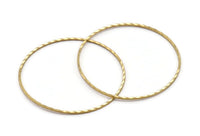 45mm Brass Circle, 10 Raw Brass Circles (45mm) Brs 2081 A0592