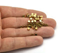 Raw Brass Tiny Square Cube Beads (3mm) Bs 1146 N0548