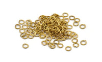 4mm Jump Rings - 1000 Raw Brass Jump Rings (4x0.60mm) A0881