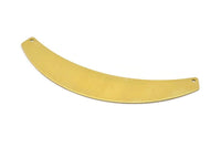 Brass Choker - 2 Raw Brass Chokers With 2 Holes (87x16X0.80mm) B0001