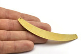 Brass Choker - 2 Raw Brass Chokers With 2 Holes (87x16X0.80mm) B0001