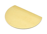 Raw Brass Blank, Raw Brass Semi Circle Blanks  (55x40x0.80) N0461