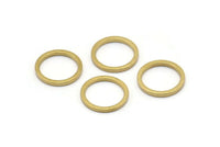12mm Circle Connectors - Raw Brass Circle Connectors (12x1.2mm) N0442