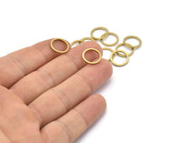 12mm Circle Connectors - Raw Brass Circle Connectors (12x1.2mm) N0442