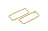 Pirinç Dikdörtgen Konnektör, 50 Ham Pirinç Dikdörtgen Konnektör (11,4x30,2x0,8 mm) D0330