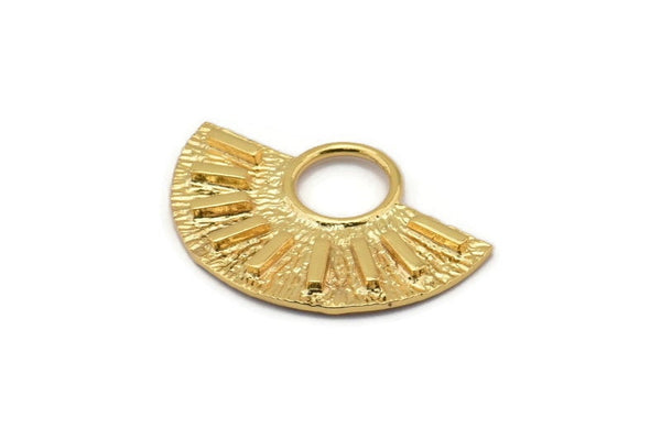 Yarım Daire Kolye, 2 Altın Kaplama Pirinç Yarım Daire Kolye (28x19mm) A0741 Q0495