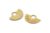 Yarım Daire Kolye, 2 Altın Kaplama Pirinç Yarım Daire Kolye (28x19mm) A0741 Q0495