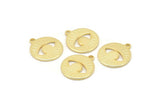 Gold Eye Charm, 4 Gold Plated Brass Eye Charms With 1 Loop, Pendants, Earrings (17x15x1mm) D947 Q865