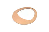 Rose Gold Drop Charm, Rose Gold Plated Brass Drop Charms With 1 Hole, Earrings, Findings (38x40x0.80mm) D1230 Q0915