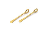 Kürek Gözü Pimleri, 12 Ham Pirinç Kürek Gözü Pimleri (25x1,2 mm) D0410