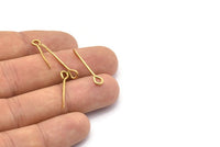 Kürek Gözü Pimleri, 12 Ham Pirinç Kürek Gözü Pimleri (25x1,2 mm) D0410