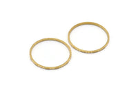 Pirinç Daire Konnektörleri, 24 Ham Pirinç Dokulu Daire Konnektör (19x0,8x1 mm) BS 1747
