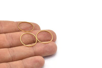 Pirinç Daire Konnektörleri, 24 Ham Pirinç Dokulu Daire Konnektör (19x0,8x1 mm) BS 1747