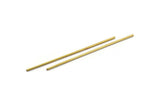 70mm Brass Tubes - 50 Raw Brass Tube Beads, Necklace Tubes, Minimalist Findings, Bracelet Crafts (1.5x70mm) BS 1788