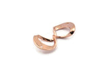 Rose Gold Infinity Charm, 4 Rose Gold Plated Brass Infinity Necklace Charms With 2 Holes, Connectors, Findings (29x15x0.80mm) D1246 Q0928