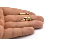 Gold Tassel End Caps, 12 Gold Plated End Cap, Cord Tips, Cord Ends (9x4mm) Cap 7 B0017 Q0215