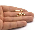 Gold Tassel End Caps, 12 Gold Plated End Cap, Cord Tips, Cord Ends (9x4mm) Cap 7 B0017 Q0215