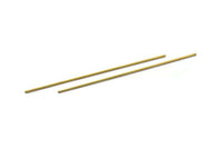 100mm Brass Tubes - 50 Raw Brass Tube Beads, Necklace Tubes, Minimalist Findings, Bracelet Crafts (1.5x100mm) BS 1791