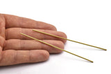 100mm Brass Tubes - 50 Raw Brass Tube Beads, Necklace Tubes, Minimalist Findings, Bracelet Crafts (1.5x100mm) BS 1791