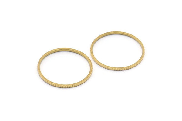 Pirinç Daire Konnektörleri, 24 Ham Pirinç Dokulu Daire Konnektör (19x0,8x1 mm) BS 2070