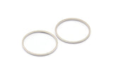 Silver Circle Connector, 50 Silver Tone Circle Connectors, Rings, Findings (19mm) BS 2420