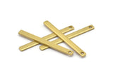 Modest Tiny Jewelry, 30 Raw Brass Bars (35x3x1mm) Brc152--a0830