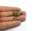 Brass Parrot Clasp, 100 Antique Bronze Lobster Claw Clasps (10x5mm)  A0366