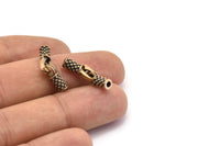 Leather Hook Caps, Oxidized Bronze Leather Cord Ends, Hook Ends for 2mm Leather Cord (15x12x4mm) N0307 N0567