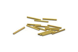 Raw Brass Tubes, 100 Raw Brass Tube Findings (15x1.5mm) B0121