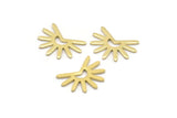 Brass Sun Blank, 24 Raw Brass Sun Blanks, Findings, Connectors (11x15x0.80mm) M02254