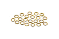 5mm Jump Rings - 250 Raw Brass Jump Rings (5x0.70mm) A0322