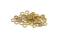 5mm Jump Rings - 250 Raw Brass Jump Rings (5x0.70mm) A0322