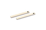 Gümüş Minimalist Kolye, 1 Delikli 25 Antik Gümüş Kaplama Pirinç Çubuk, Kolye Uçları (20x2x1mm) BS 1199--A0857 H0777