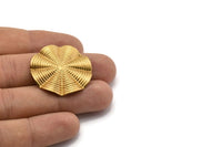 Vintage Brass Fan, Vintage Brass Circle Fan (32mm) L-12