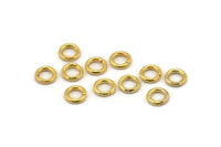 Gold Jump Ring - 500 Golden Brass Jump Rings (6x1.2mm) A0077