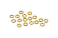 Gold Jump Ring - 500 Golden Brass Jump Rings (6x1.2mm) A0077