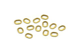 4.5mm Jump Rings - 100 Raw Brass Oval Strong Jump Rings (4.5x6mm) Brs 435 A0360