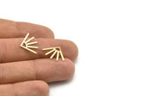 Brass Sun Blank, 24 Raw Brass Sun Blanks, Findings (18x13x0.80mm) M02416