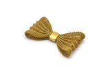 Brass Wire Mesh, Raw Brass Wire Mesh Bow Findings (44x25mm) D0087--c049