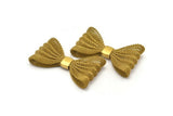 Brass Wire Mesh, Raw Brass Wire Mesh Bow Findings (44x25mm) D0087--c049