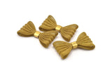 Brass Wire Mesh, Raw Brass Wire Mesh Bow Findings (44x25mm) D0087--c049